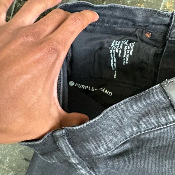 Black Purple Brand Jeans